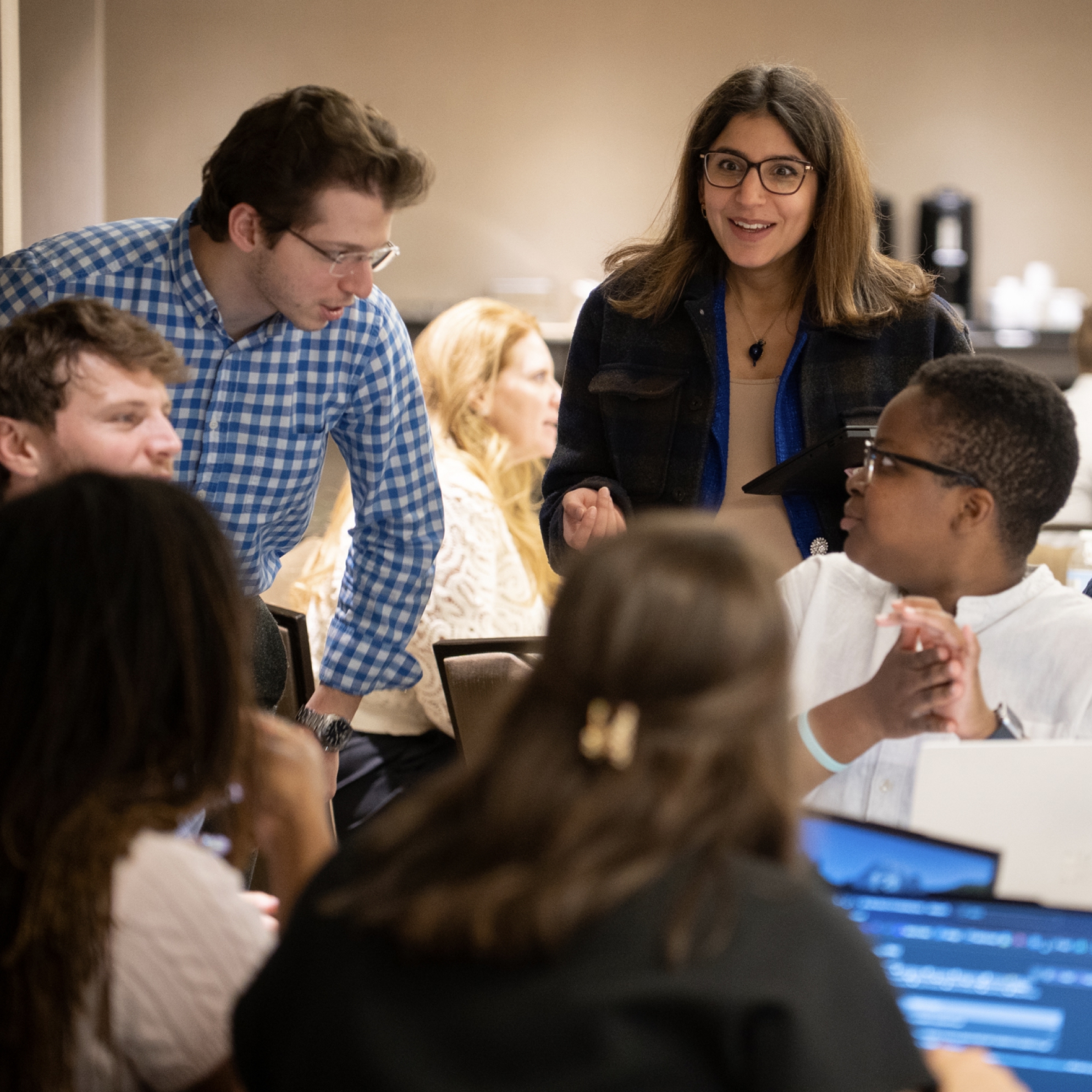 Lydian team members collaborating during a company workshop.