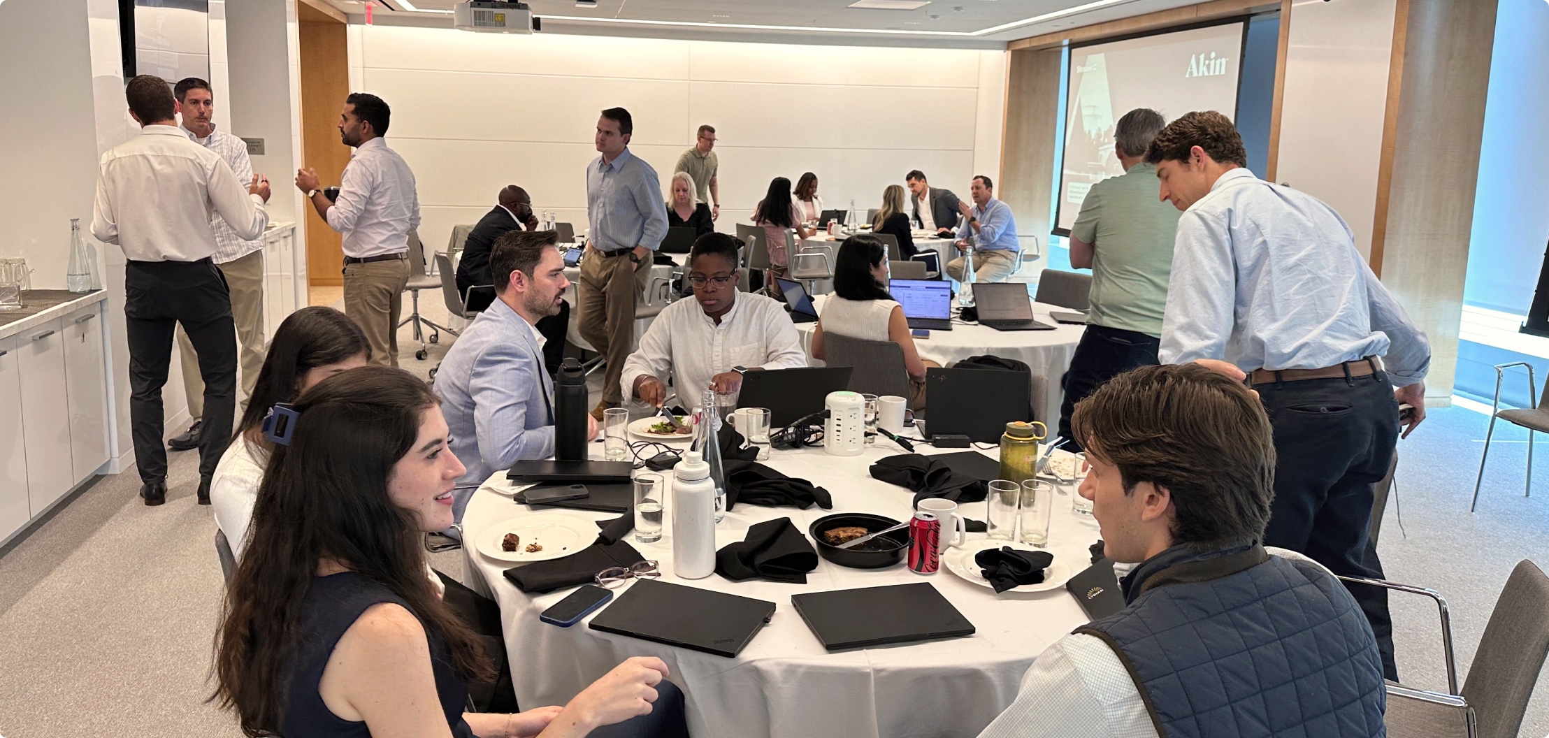 Lydian team members collaborating during a company workshop.