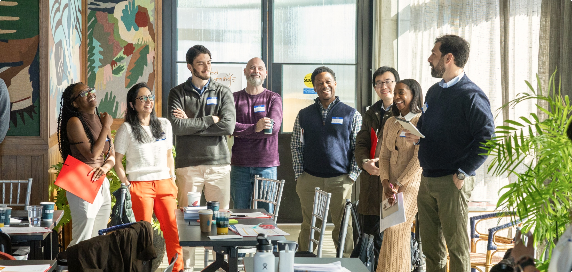 Lydian team members gathered during a company workshop and team-building session.