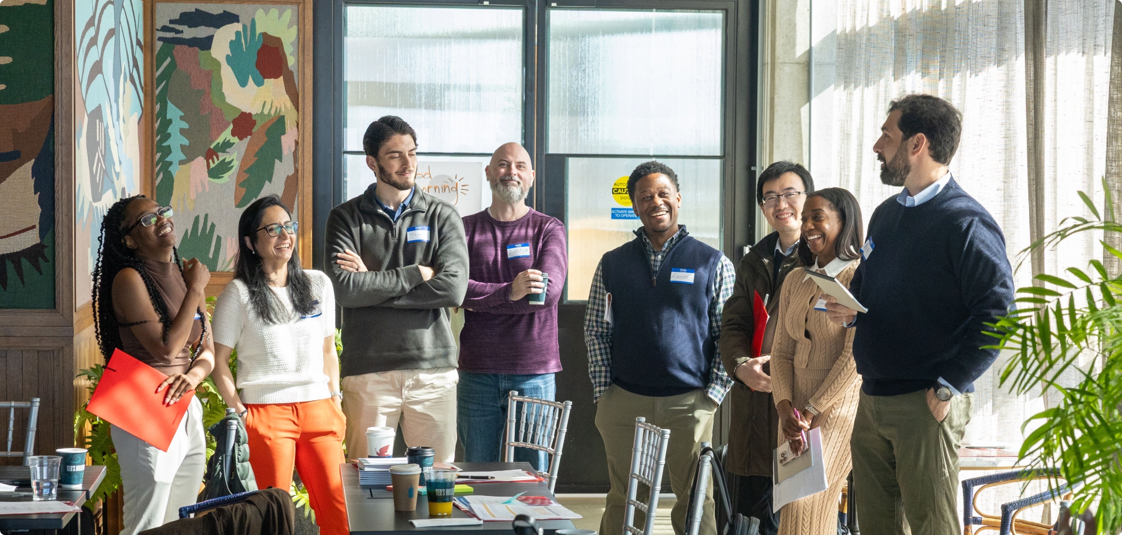 Lydian team members gathered during a company workshop.